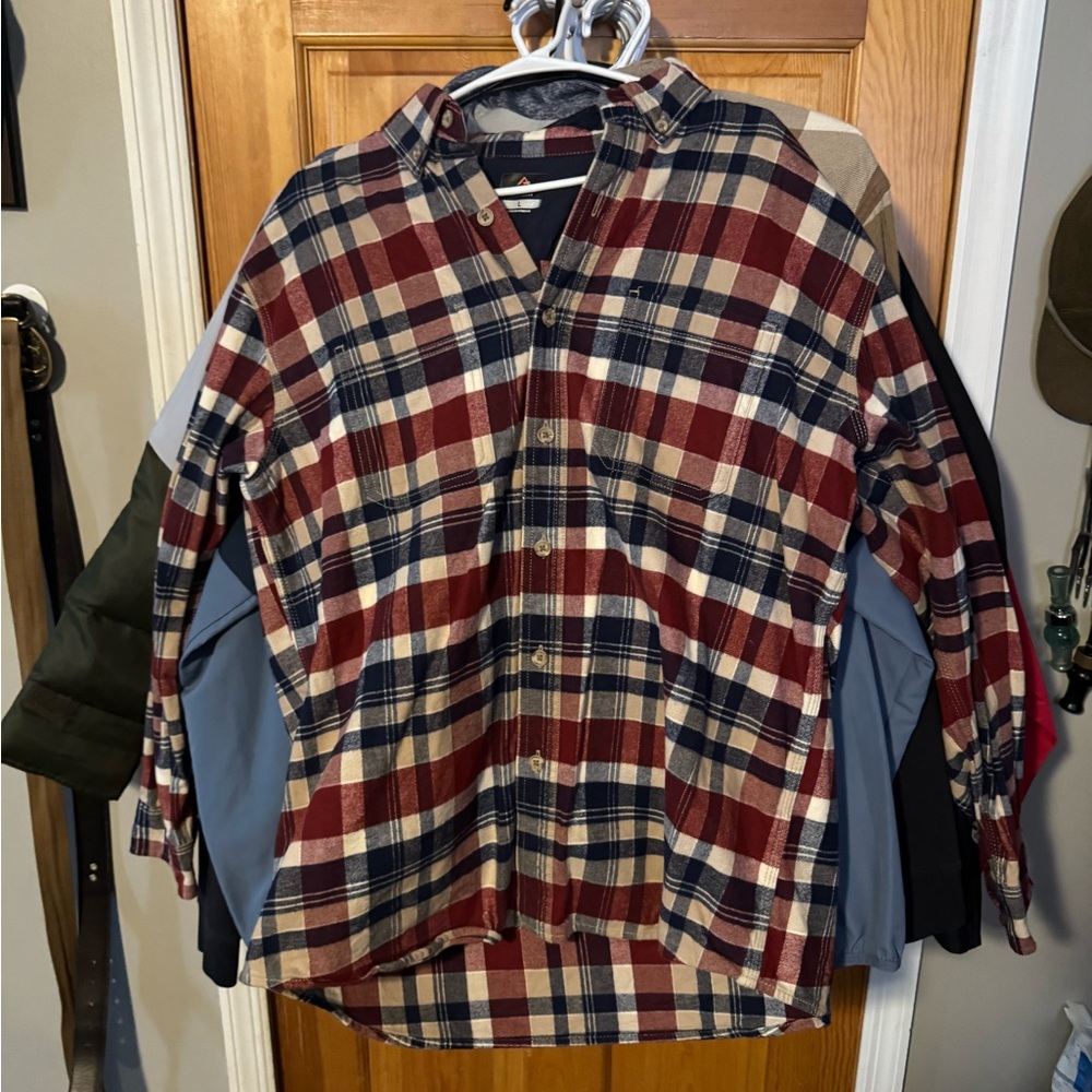 Men's Classic Plaid Shirt Jacket